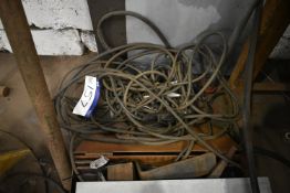 Welding Leads, as set out on floor