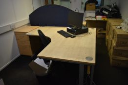 Contents of Office Furniture, including curved fro