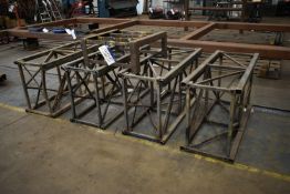 Five Assorted Steel Work Stands, four frames appro