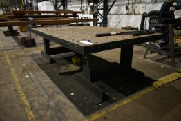 Press Brake Table, approx. 3m x 1.52m, with engine