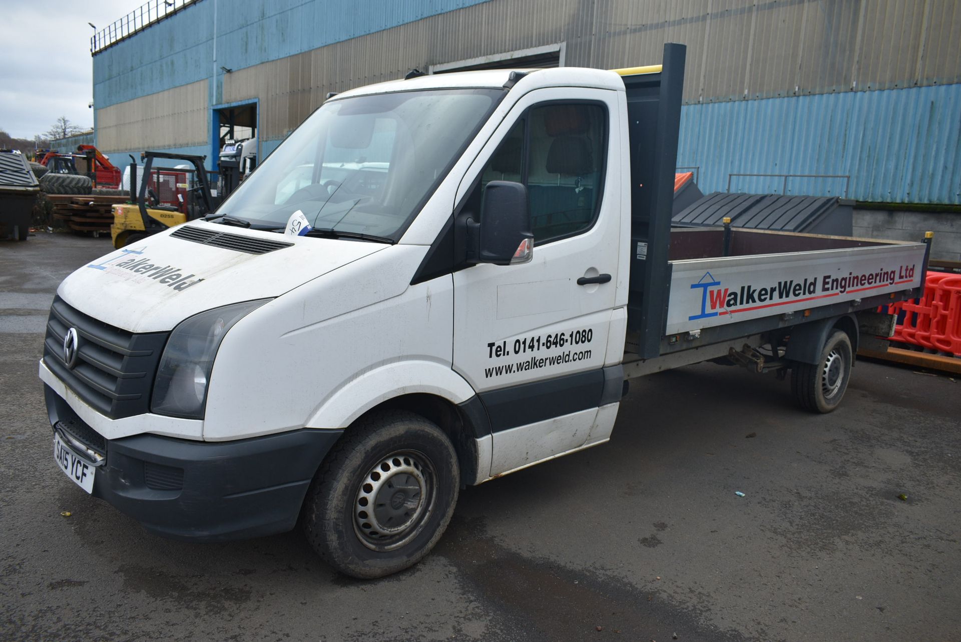 Volkswagen CRAFTER CR35 TDi DIESEL DROPSIDE TRUCK, - Image 8 of 13