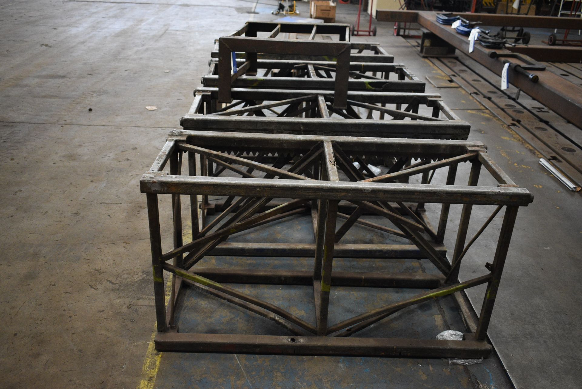 Five Assorted Steel Work Stands, four frames appro - Image 2 of 3