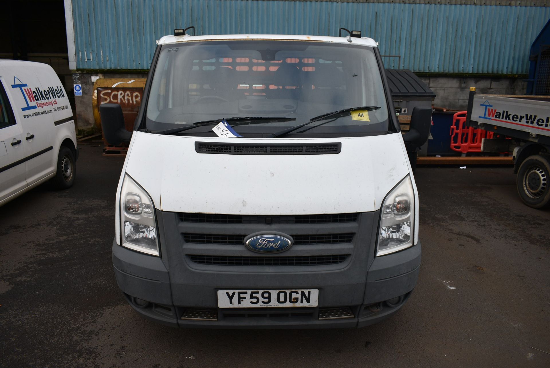 Ford TRANSIT 115 T300S FWD DIESEL DROPSIDE TRUCK, - Image 2 of 11