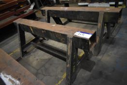 One Pair of Steel Trestles, approx. 1.9m x 800mm h