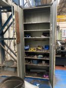 Double Door Steel Cabinet & Residual Contents, mai