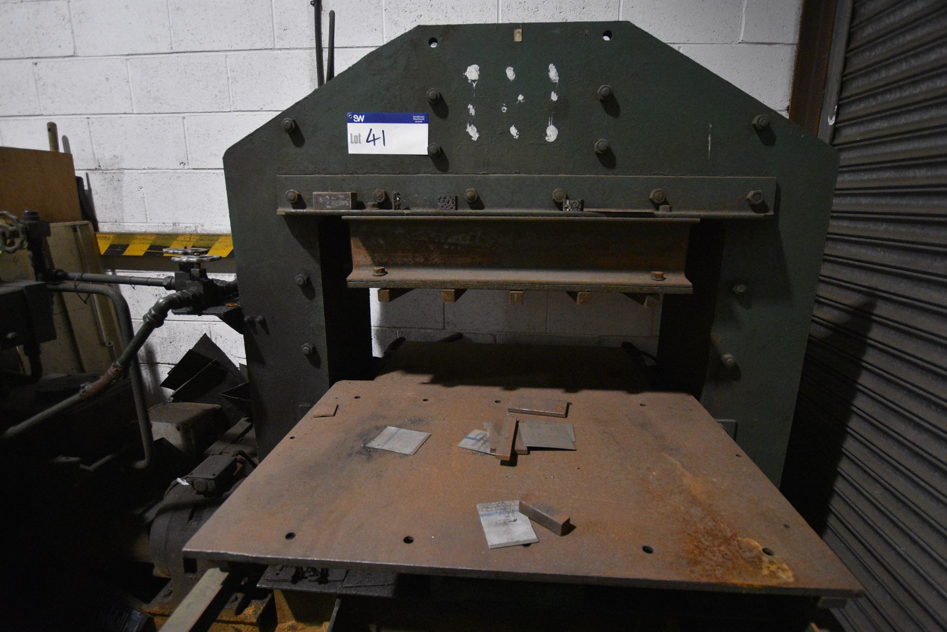 Hydraulic Up-stroking Press, plate approx. 1040mm - Image 3 of 3