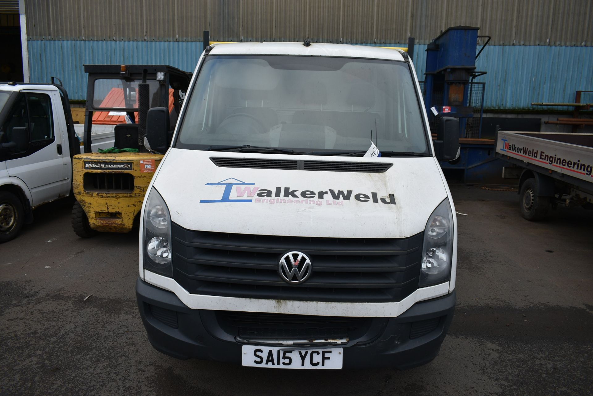 Volkswagen CRAFTER CR35 TDi DIESEL DROPSIDE TRUCK, - Image 2 of 13