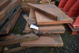 Three Assorted Steel Plates, up to approx. 2m x 1m