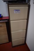 Bisley Four Drawer Steel Filing Cabinet