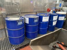 Four x 205 litre Steel Drum, each comprising slide