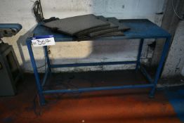 Steel Framed Bench, approx. 1.45m x 600mm