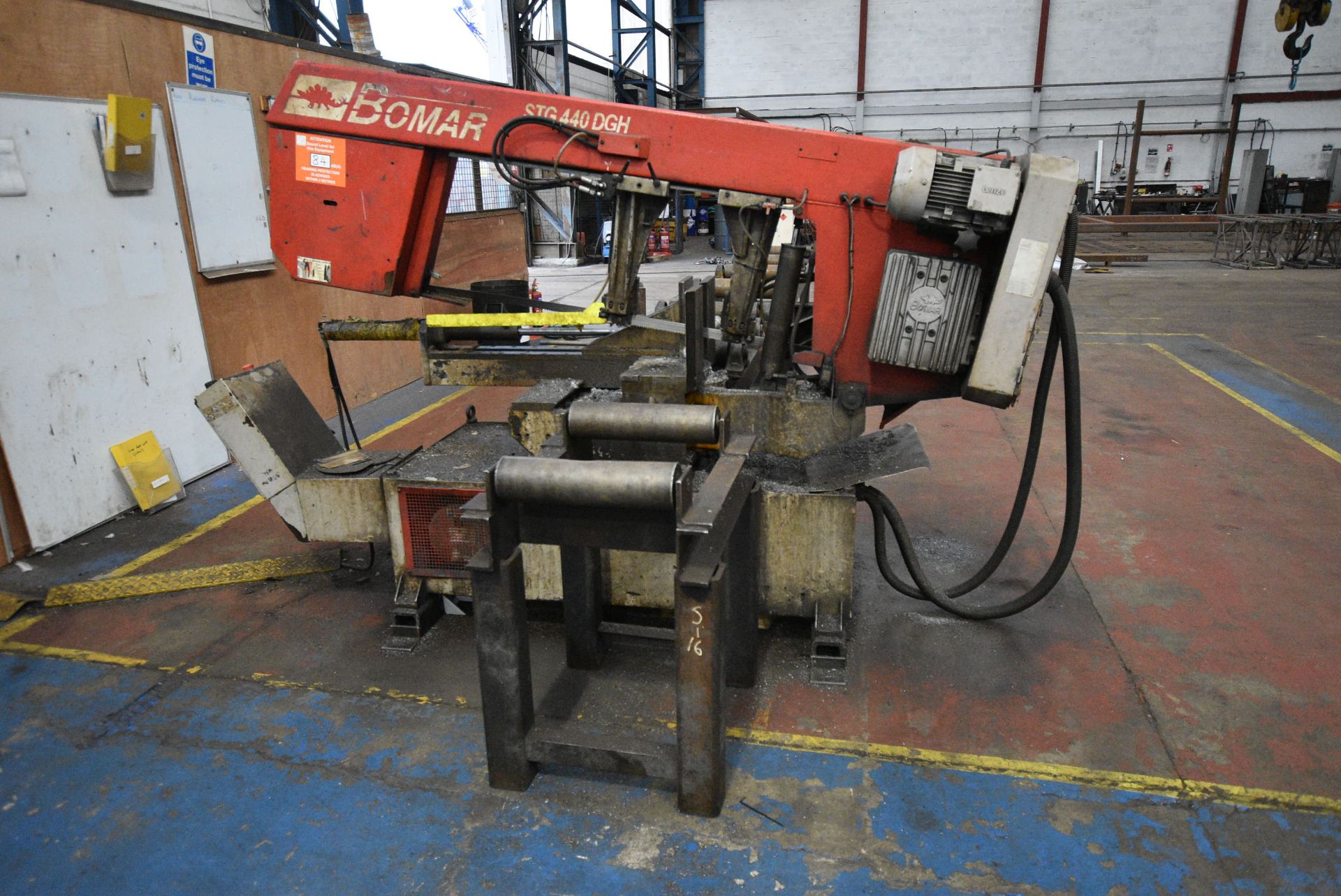 Bomar STG 440DGH HORIZONTAL BANDSAW, serial no. E2