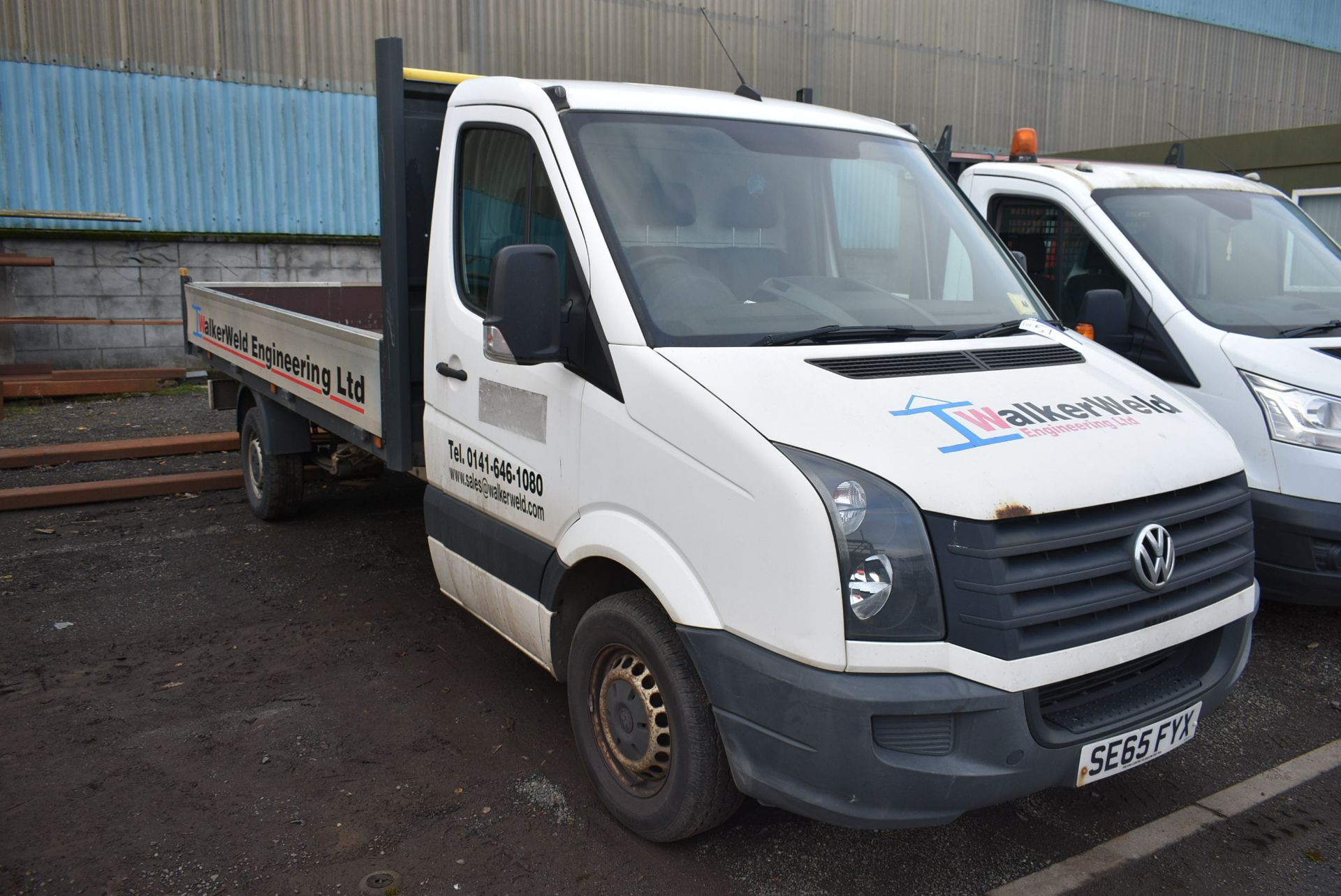 Volkswagen CRAFTER CR35 TDi DIESEL DROPSIDE TRUCK, - Image 3 of 12