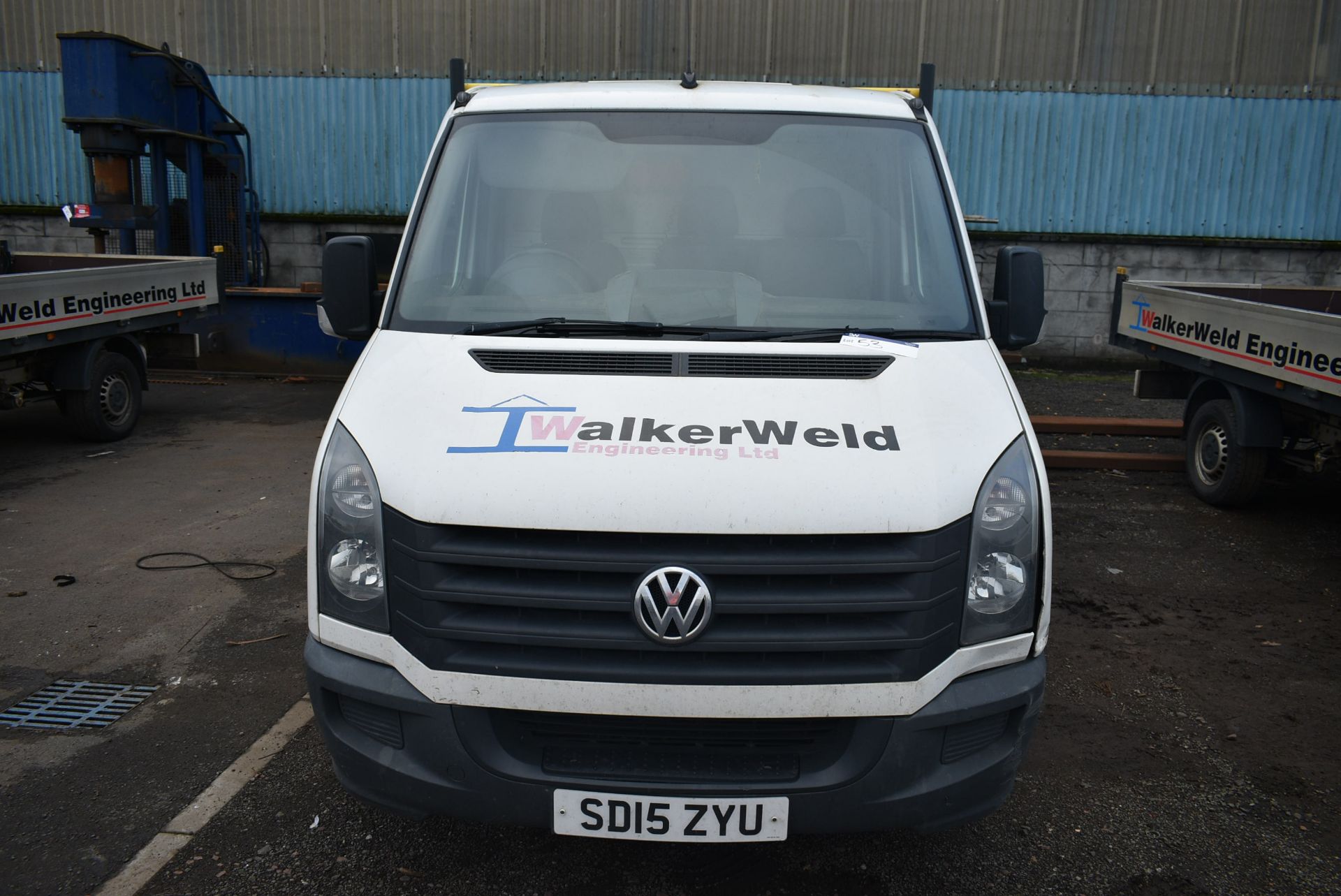 Volkswagen CRAFTER CR35 TDi DIESEL DROPSIDE TRUCK, - Image 2 of 11