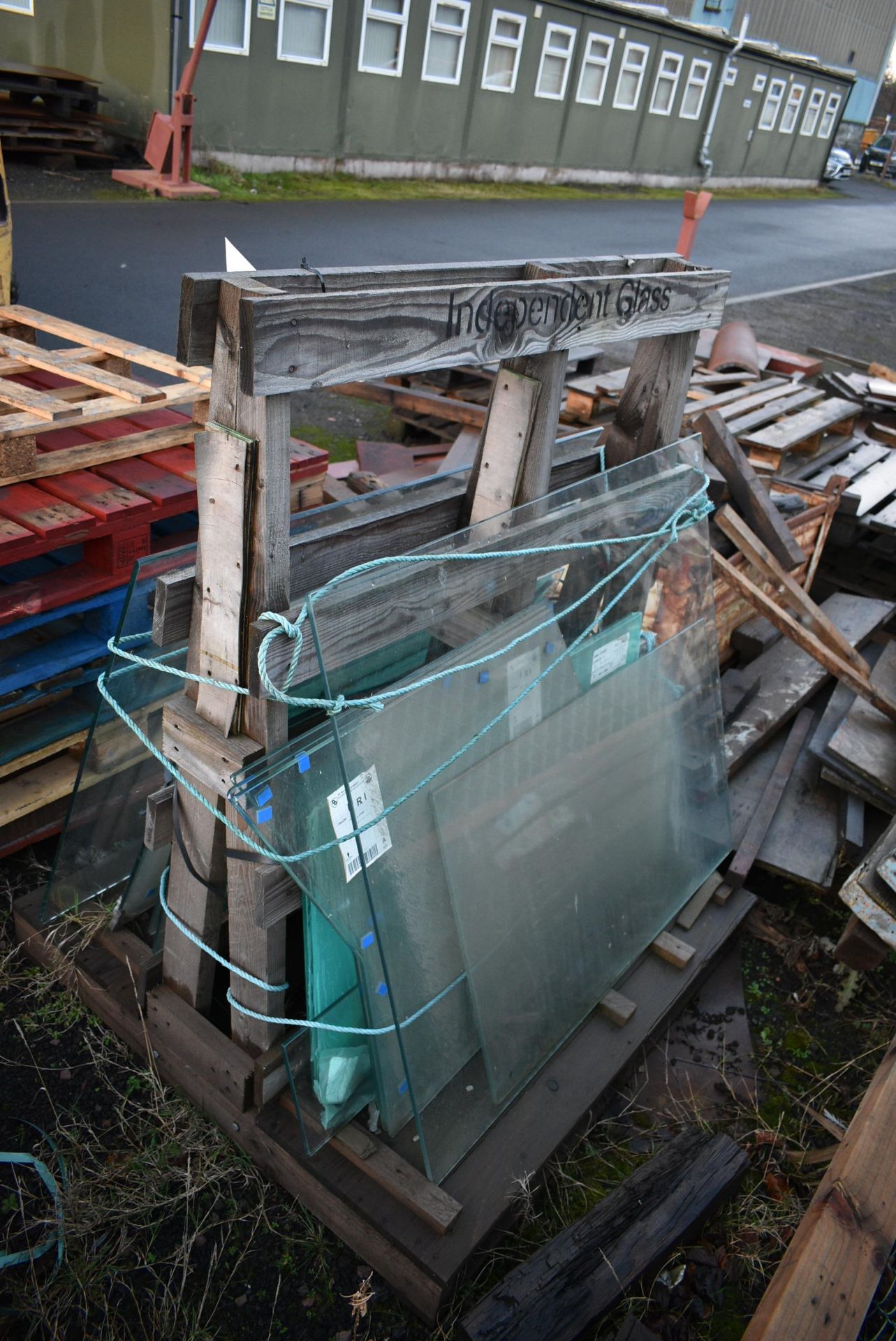 Assorted Glass Panels, as set out on timber A-fram - Image 3 of 3