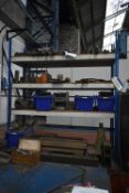 Three Tier Steel Stock Rack, approx. 1.85m x 600mm