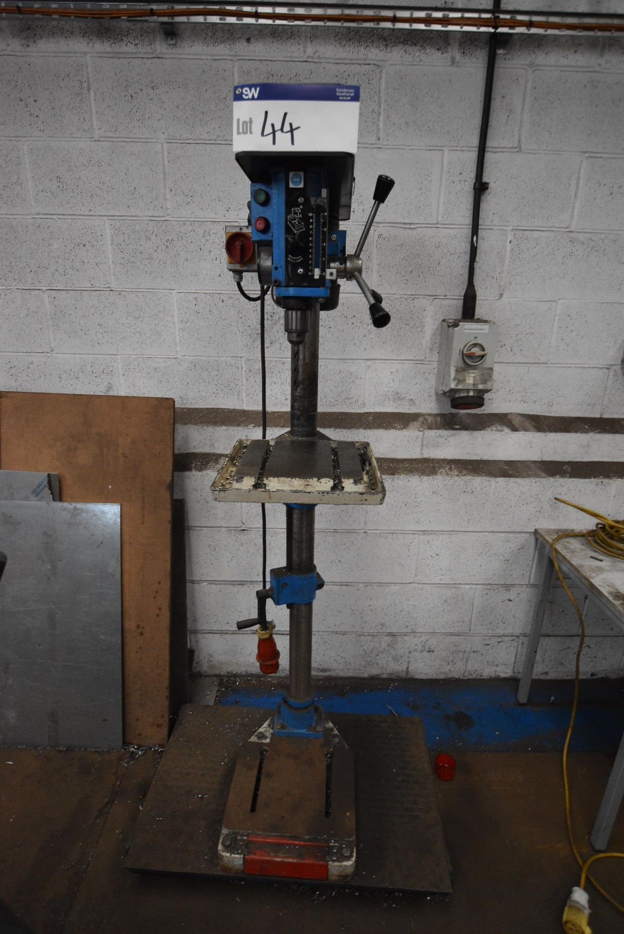 Meddings L1/ FS/ 3PH PILLAR DRILL, serial no. 5376