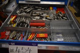 End Mills & Slot Drills, as set out in one drawer