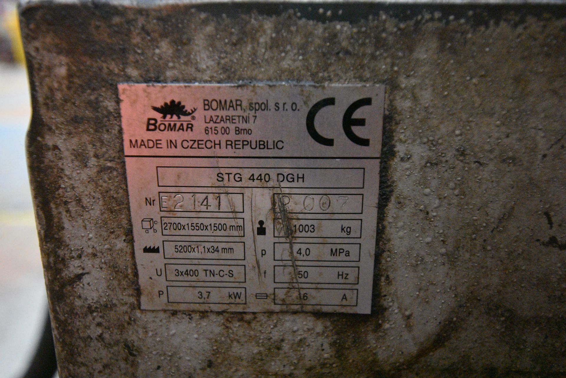 Bomar STG 440DGH HORIZONTAL BANDSAW, serial no. E2 - Image 10 of 10