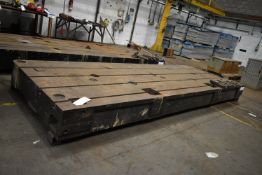 T-Slotted Steel Floor Plate, 4.3m x 1.52m x 300mm