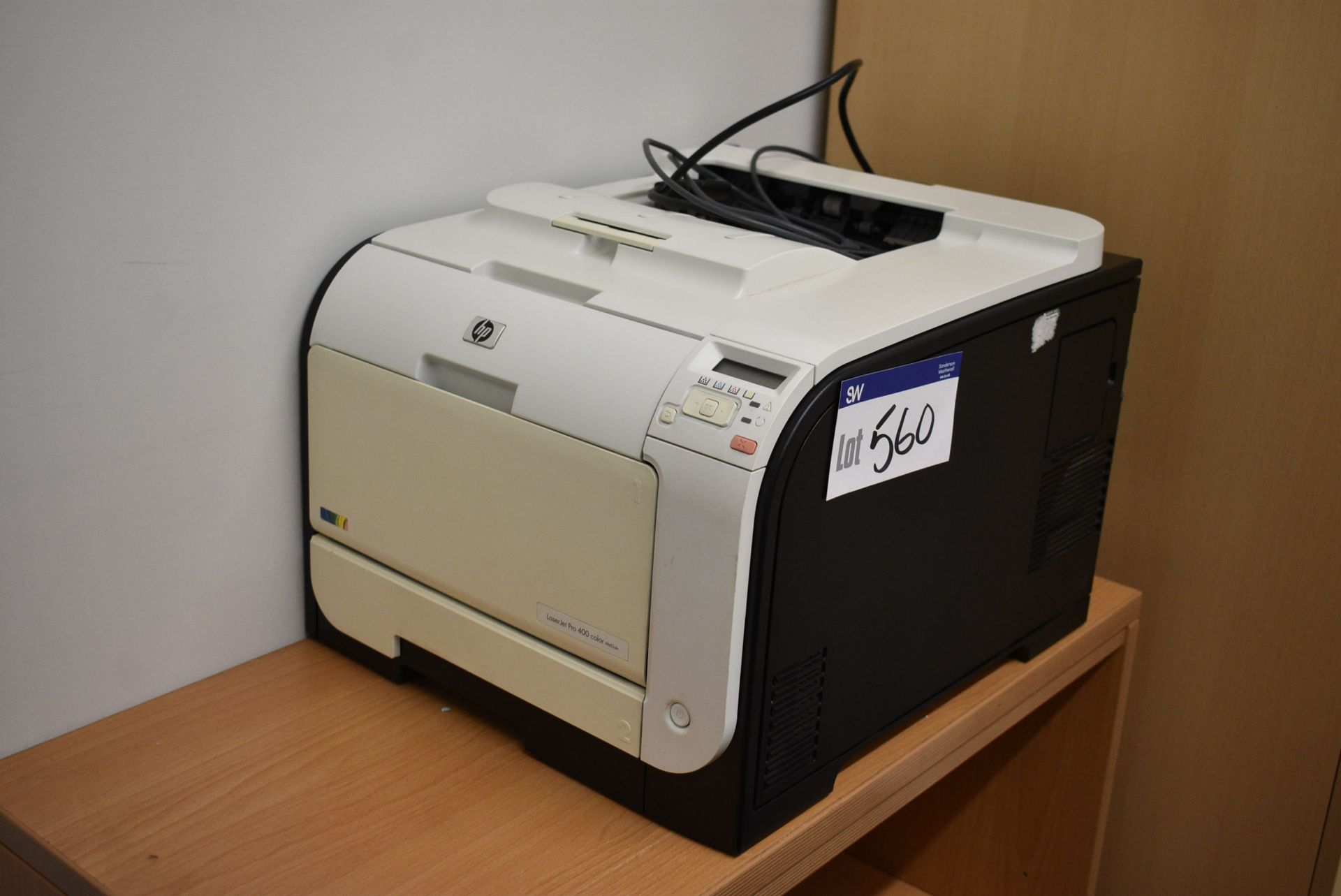 HP LaserJet Pro 400 color M451dn Printer, with thr - Image 2 of 4