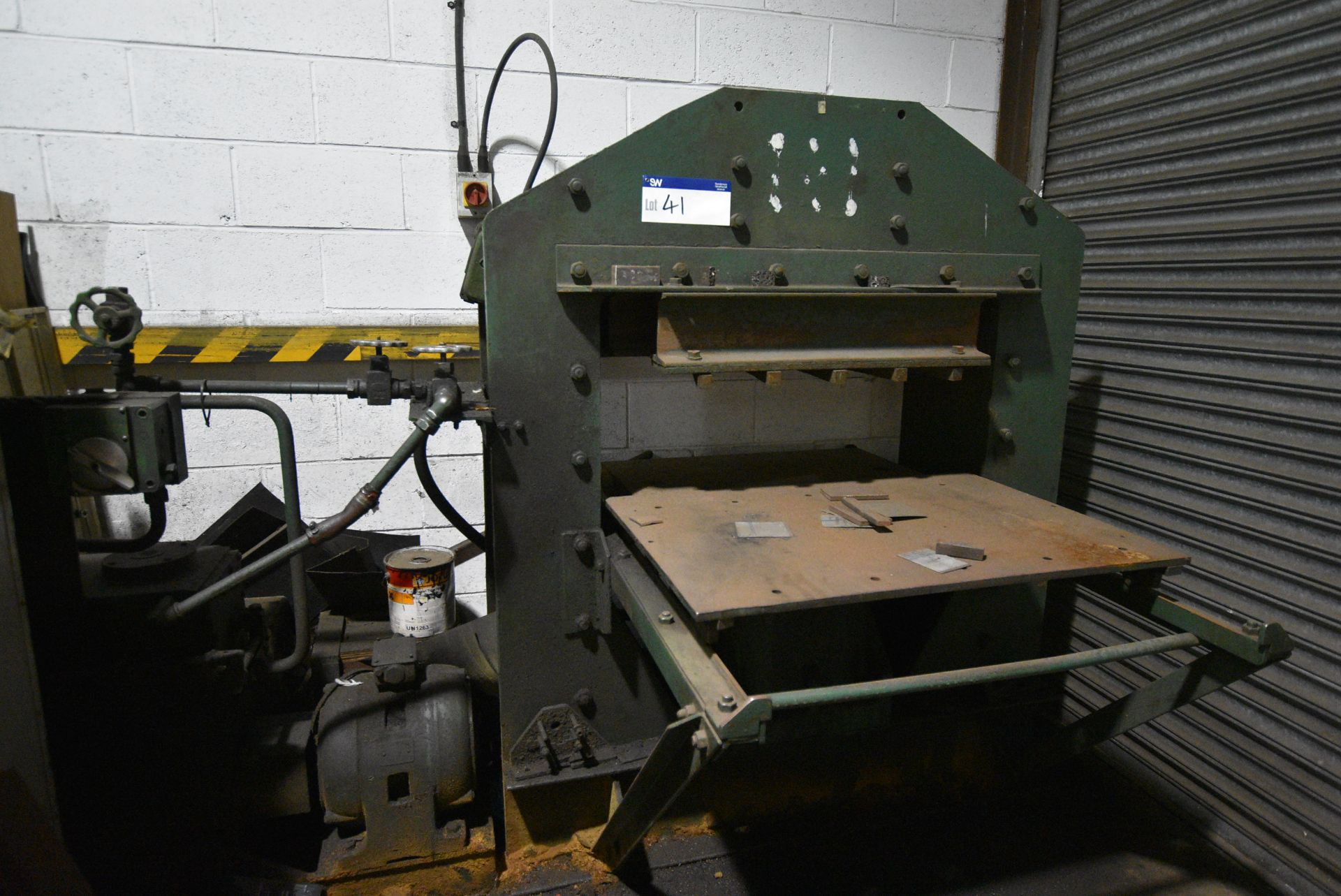 Hydraulic Up-stroking Press, plate approx. 1040mm