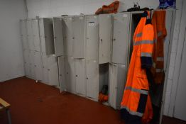 18 Twin Door Personnel Lockers (no keys)