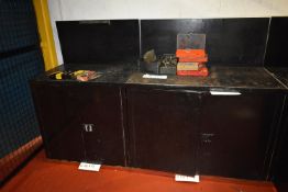 Two Double Door Steel Cabinets (contents excluded