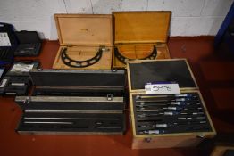 Assorted Micrometers, as set out in one area