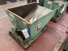 Leonard Fork Lift Truck Tip Skip, with residual co