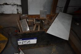 Steel Box, with contents, including angles and pac