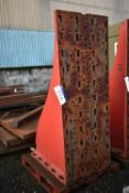Steel Angle Face Plate, approx. 1.1m x 750mm x 1.9