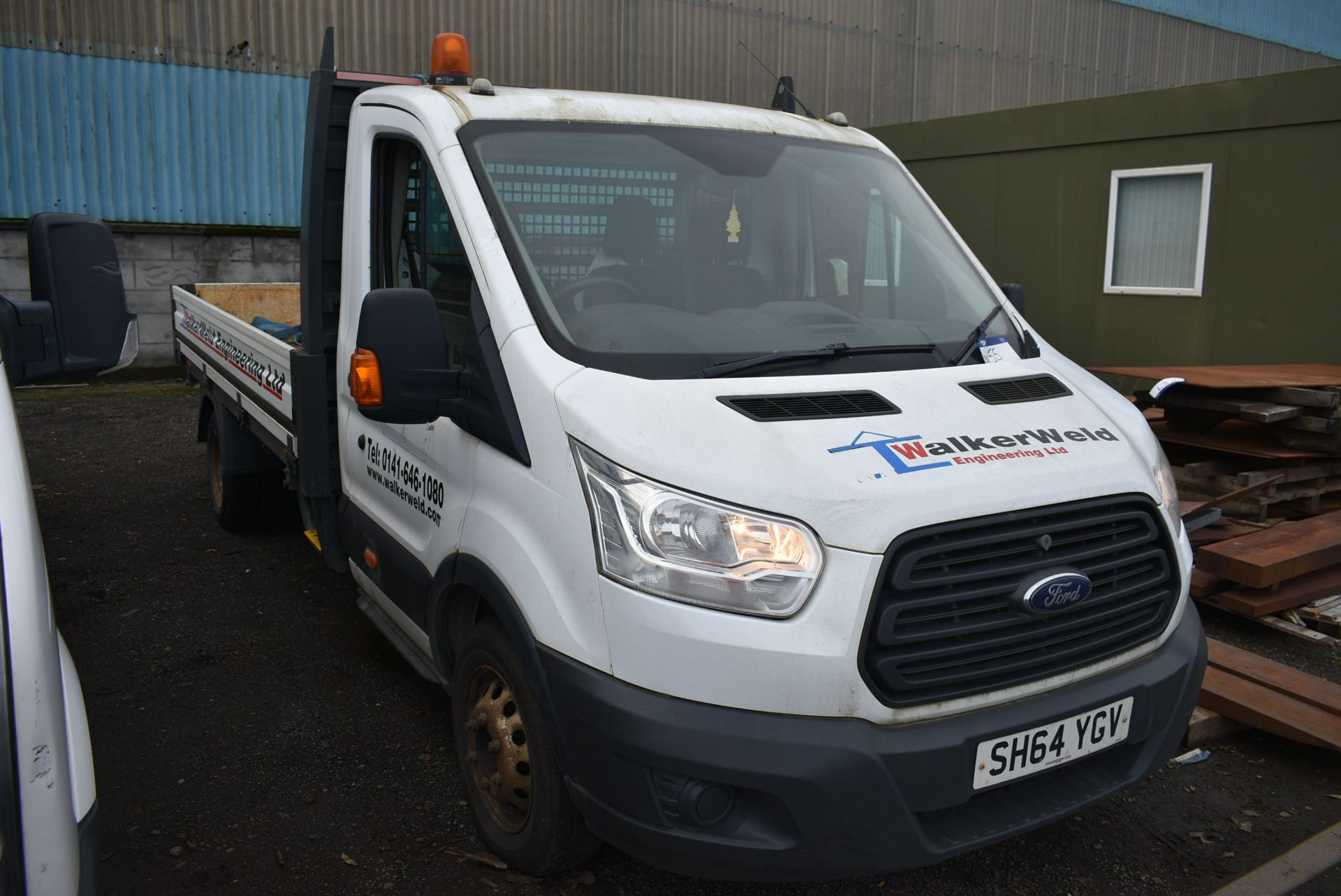 Ford TRANSIT 350 DIESEL DROPSIDE TRUCK, registrati - Image 3 of 14