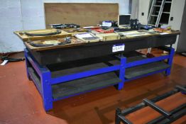 GRANITE INSPECTION TABLE WITH  STEEL STAND approx