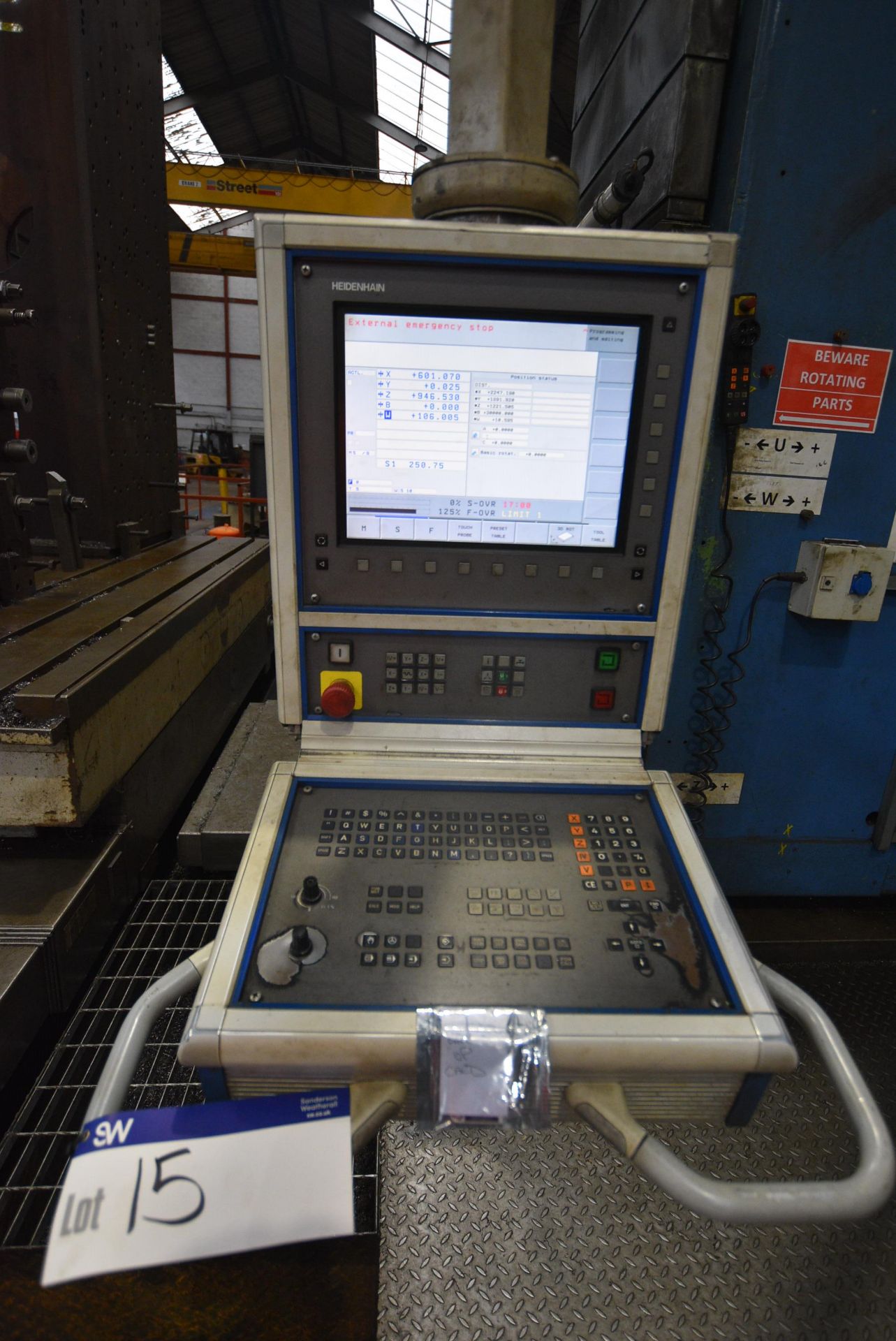 Schiess Froriep HORIZONTAL CNC BORING MILL, with H - Image 9 of 11