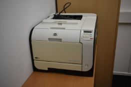 HP LaserJet Pro 400 color M451dn Printer, with three HP printer cartridgesPlease read the