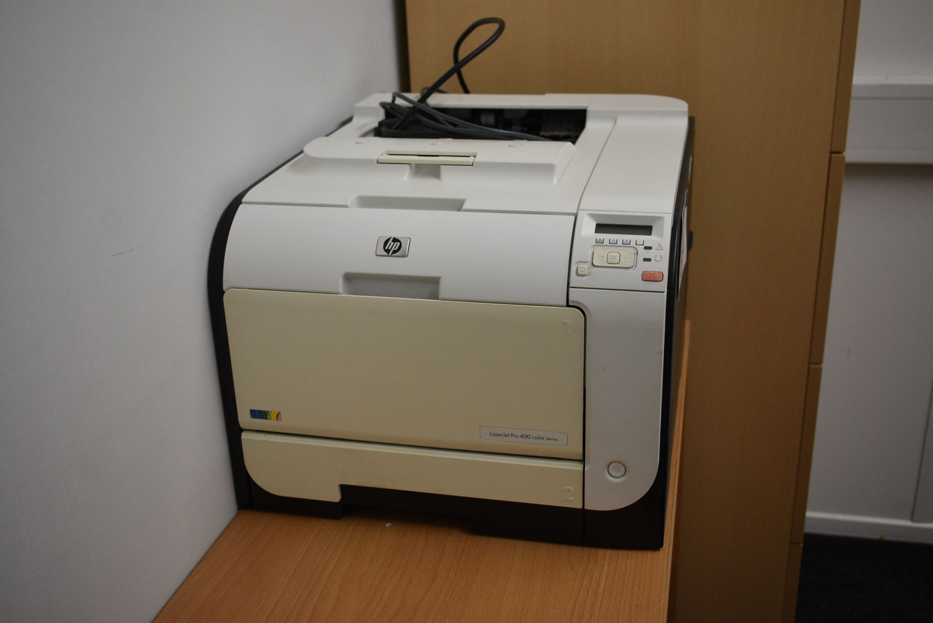 HP LaserJet Pro 400 color M451dn Printer, with thr