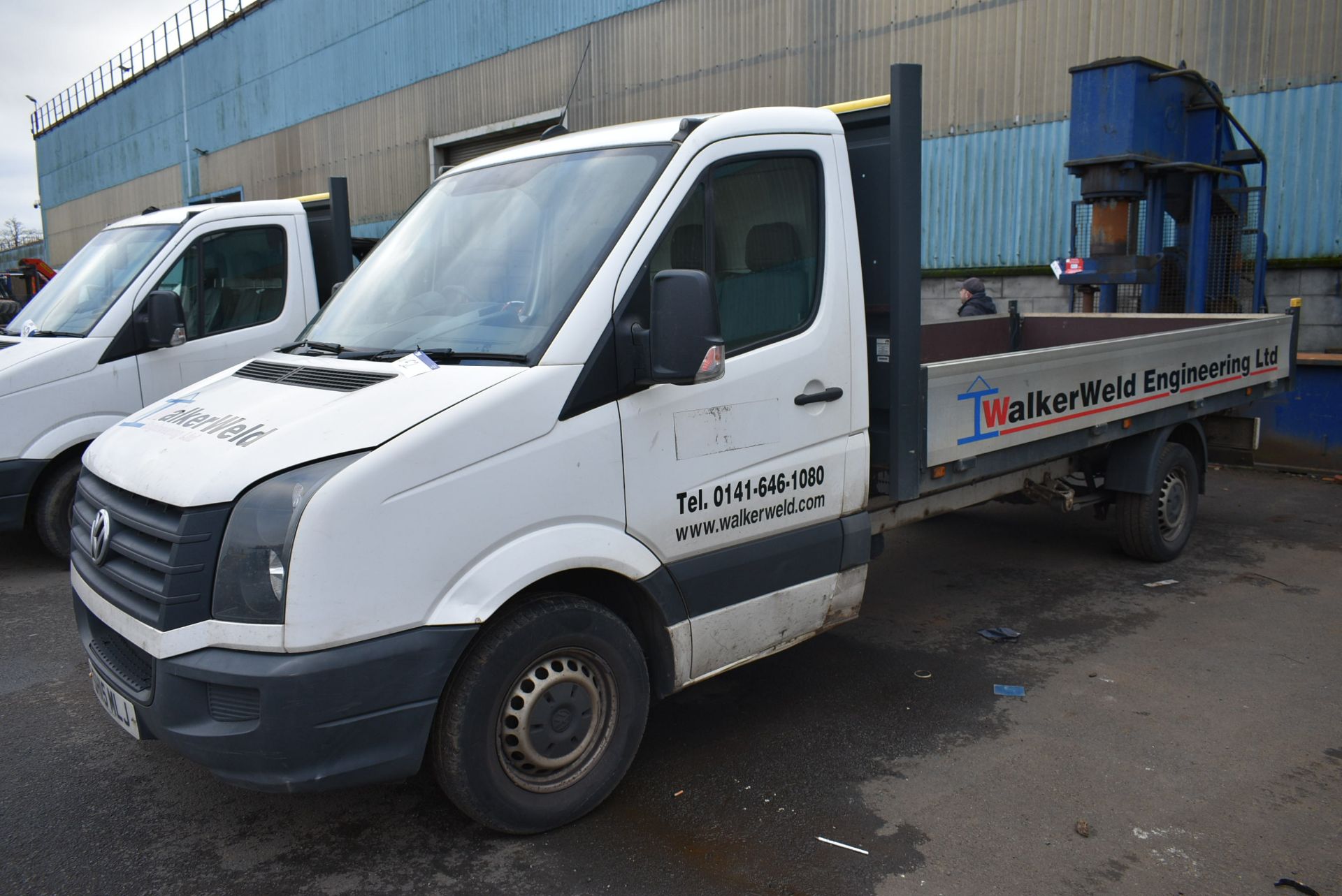 Volkswagen CRAFTER CR35 TDi DIESEL DROPSIDE TRUCK, - Image 8 of 14