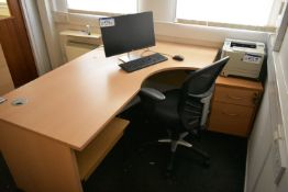 Contents of Office Furniture, including curved fro