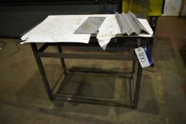 Steel Bench, approx. 1.2m x 660mm