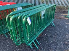 10 Panels of Crowd Control Fencing, approx. 2.3m x