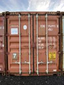 40ft High Cube Container (08/2004) (Only available