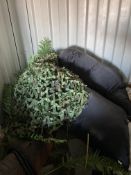 Quantity of Artificial Plants And Camouflage Netti