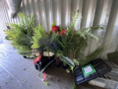 Quantity of Artificial Plants (End Left Blue Container) (located at Doncaster) All contents of the