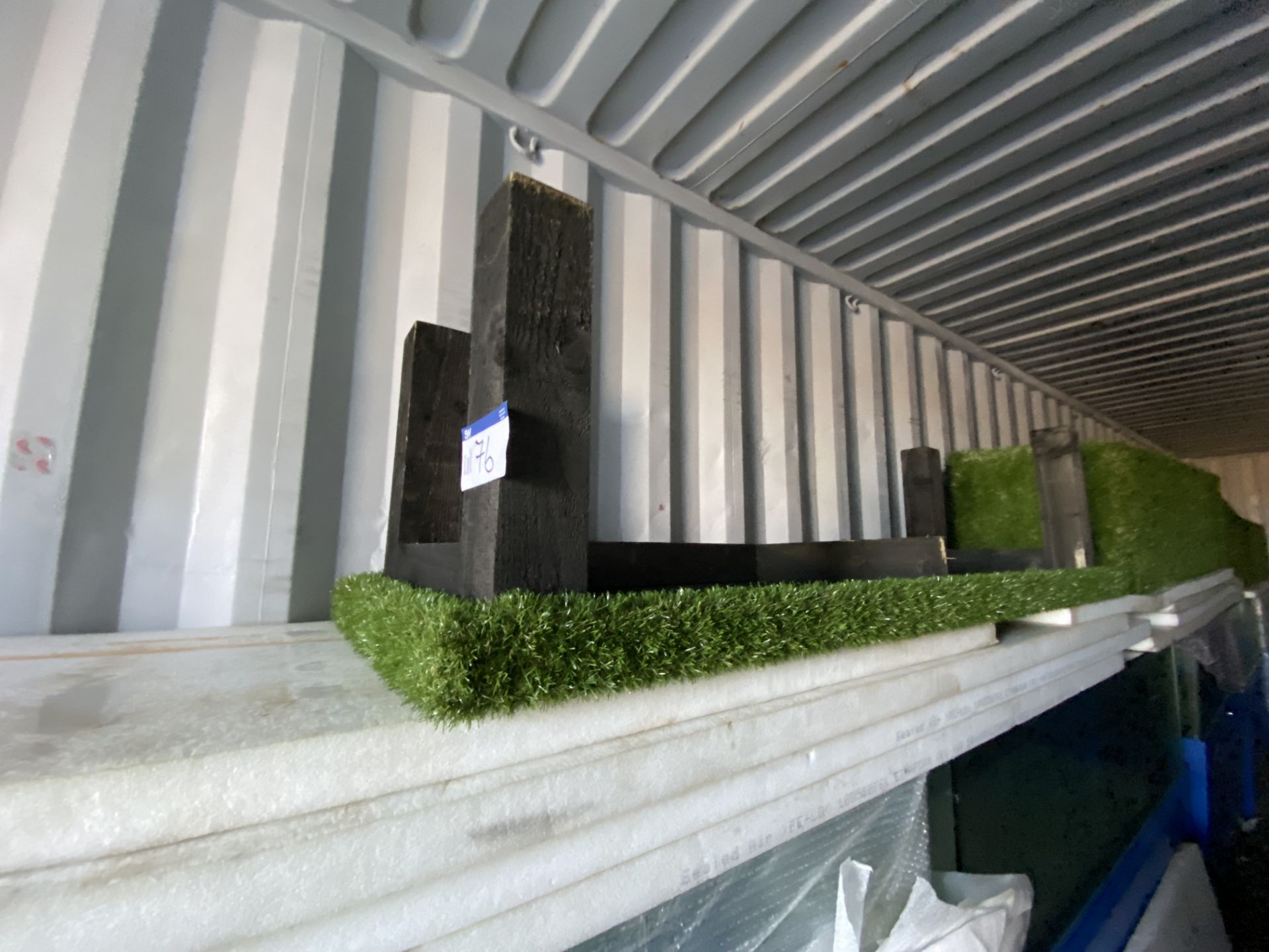 Two Artificial Grass Benches approx. 2m x 650mm x - Image 3 of 3