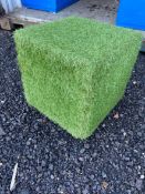 Two Artificial Grass Cubes, approx. 500mm x 500mm