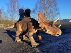 ANIMATRONIC TRICERATOPS RIDE by Sanhe Robot, track