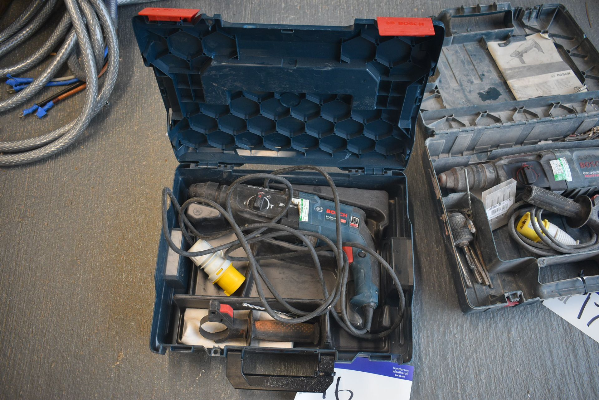 Bosch GBH 2-28 Portable Electric Hammer Drill, 110V, with carry casePlease read the following