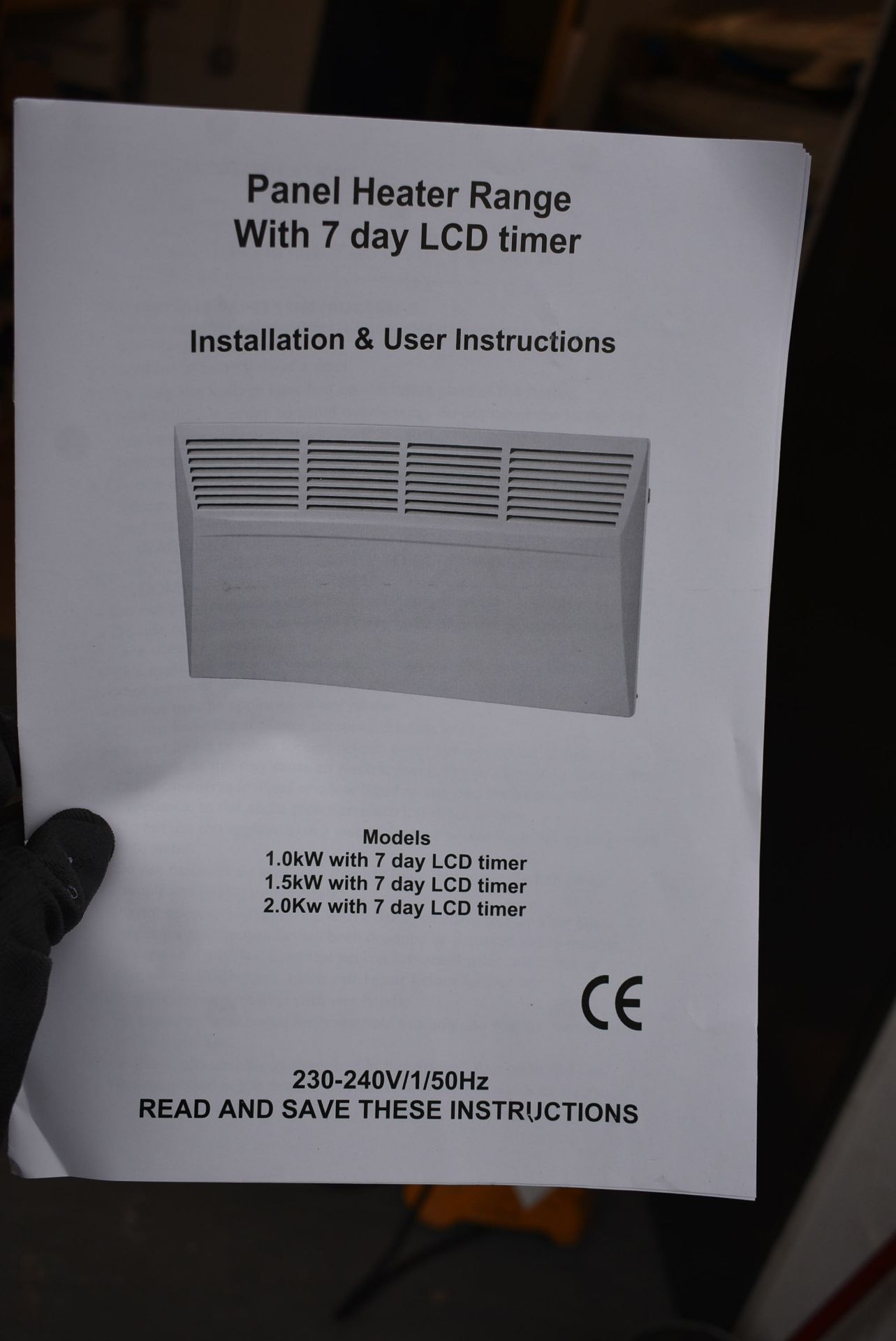 Panel Heater, with LCD timer in box (understood to be unused)Please read the following important - Image 2 of 2