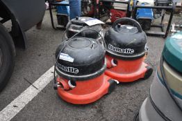 Three Numatic NVR 200-22 Vacuums, two x 115V and one x 240V (no hoses)Please read the following